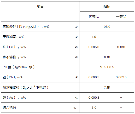 电镀级焦磷酸钾